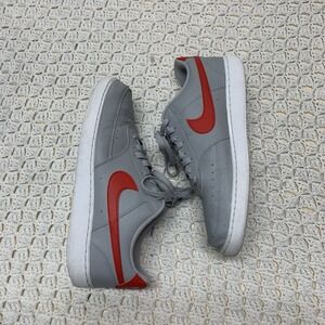 Nike Court Vision Low Sneakers Men's 11.5 Grey/White/University Red DH2987 004